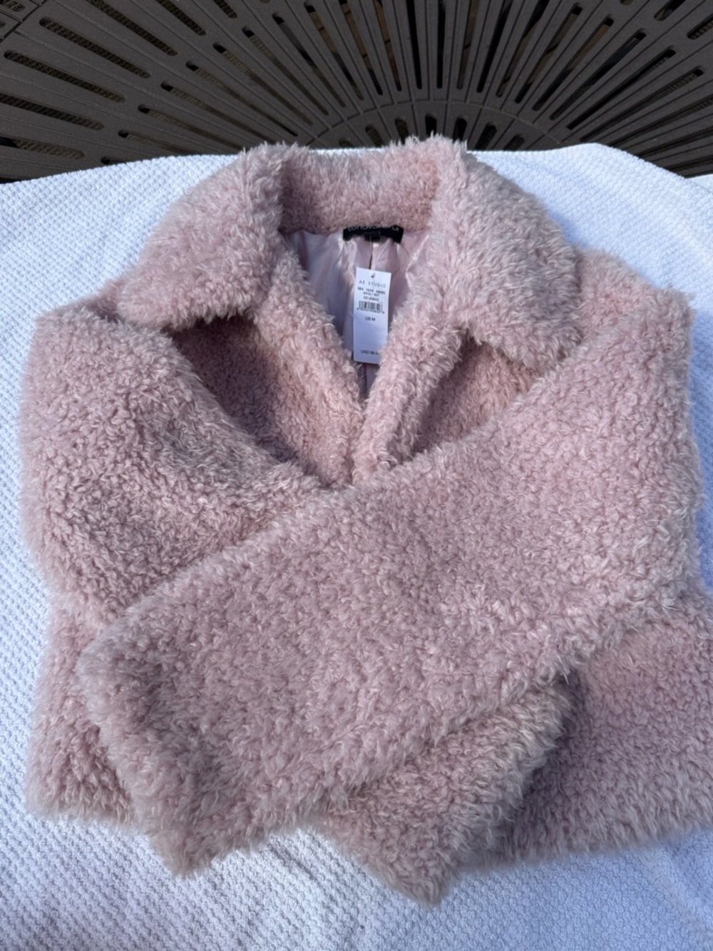 AE studio Teddy Bear Jacket, NWT, Sz med - Picture 8 of 8